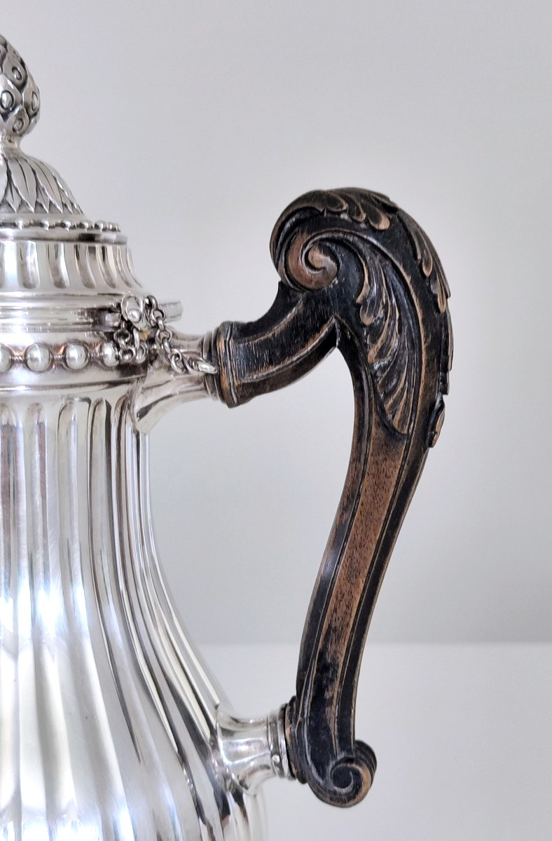 Cafetière en argent massif Mons 1783-photo-6