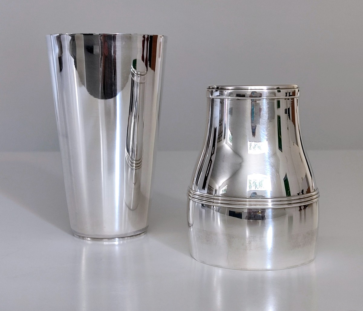 Shaker art deco en argent massif -photo-4