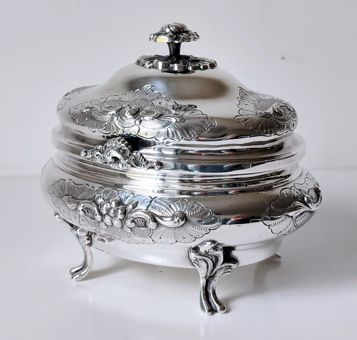 Sucrier en argent massif -photo-3