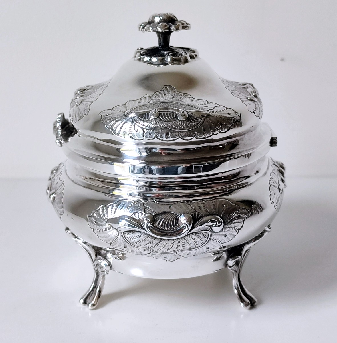 Sucrier en argent massif -photo-4