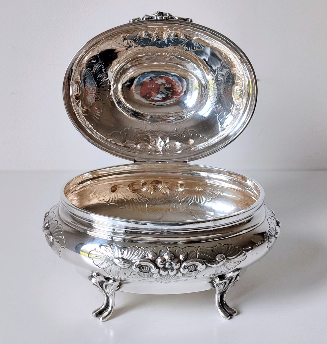 Sucrier en argent massif -photo-2