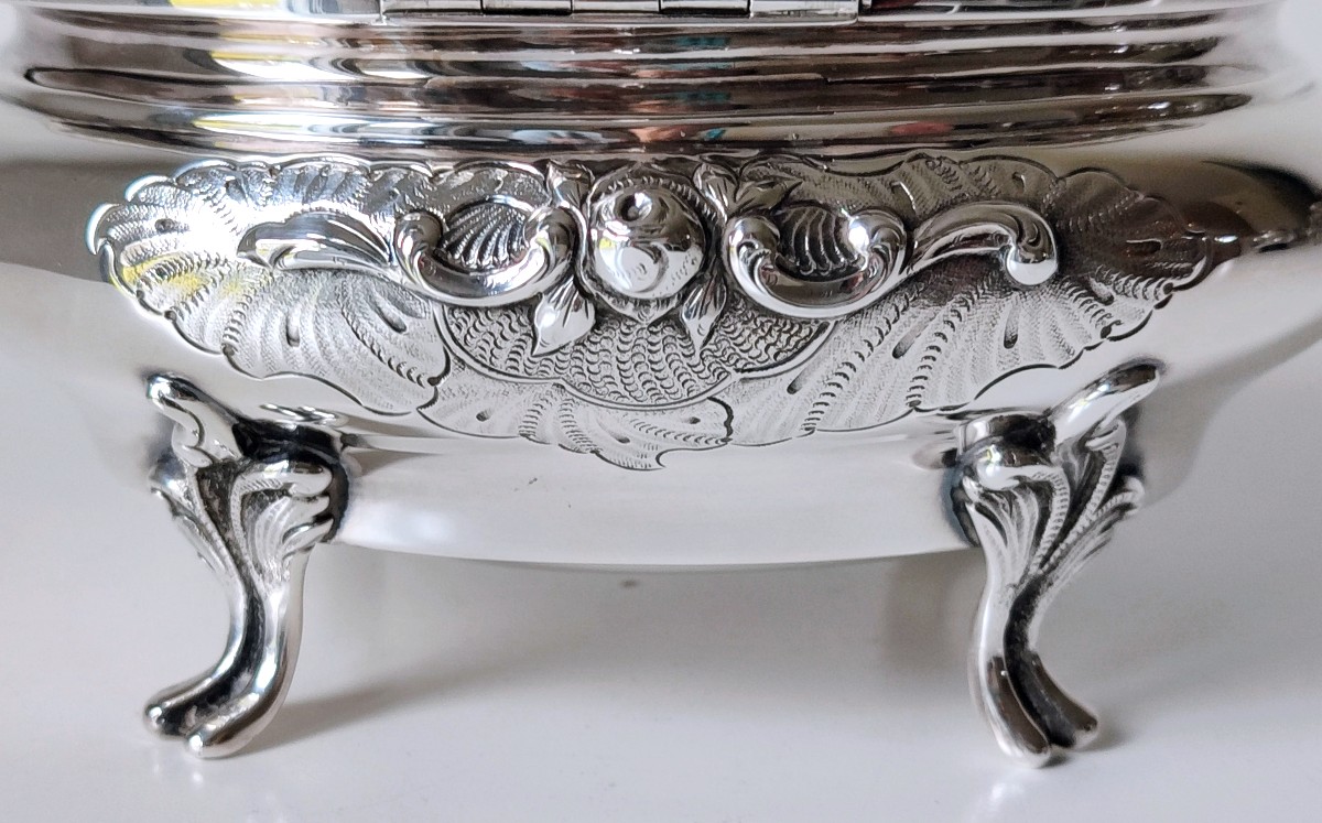 Sucrier en argent massif -photo-3