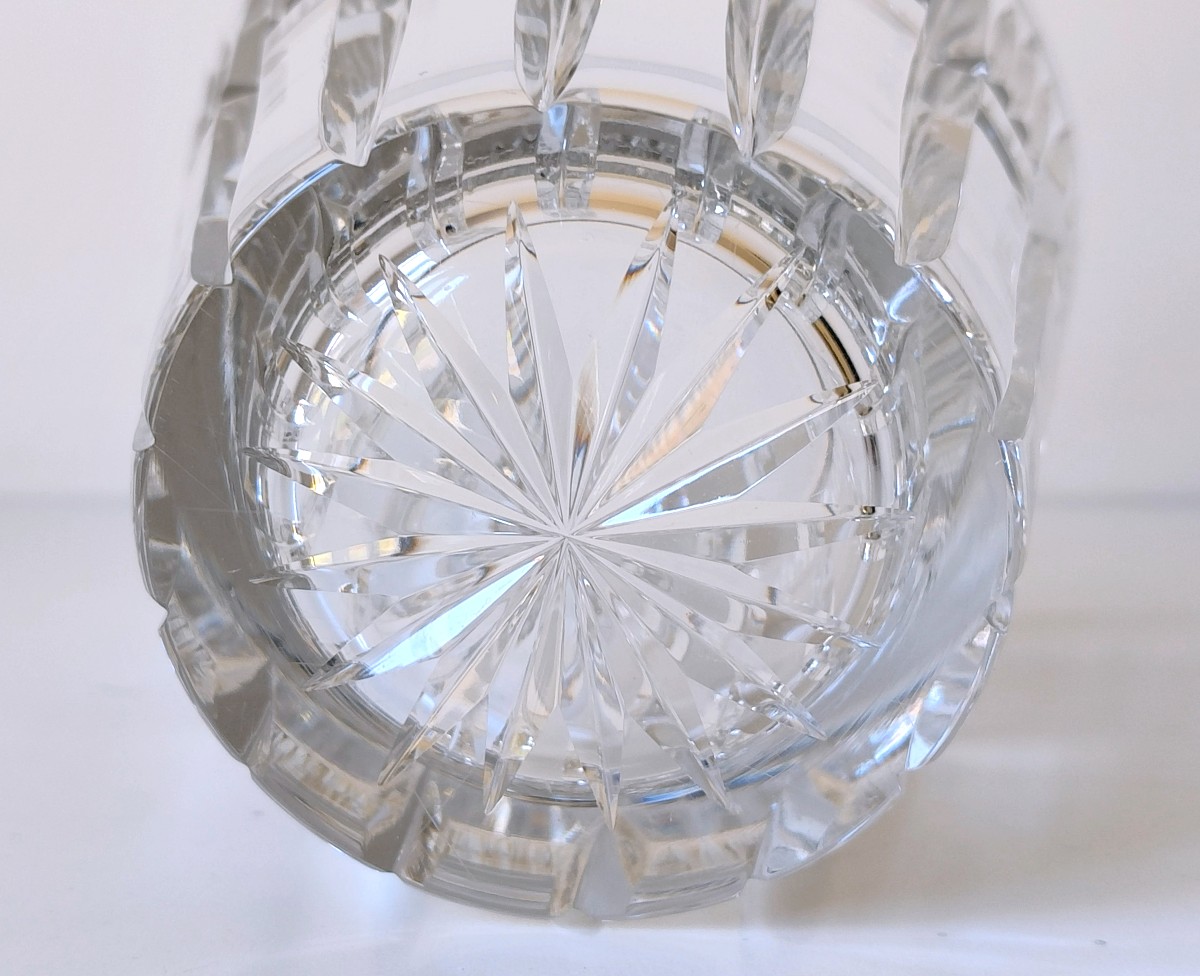 Vase en cristal et argent massif -photo-3