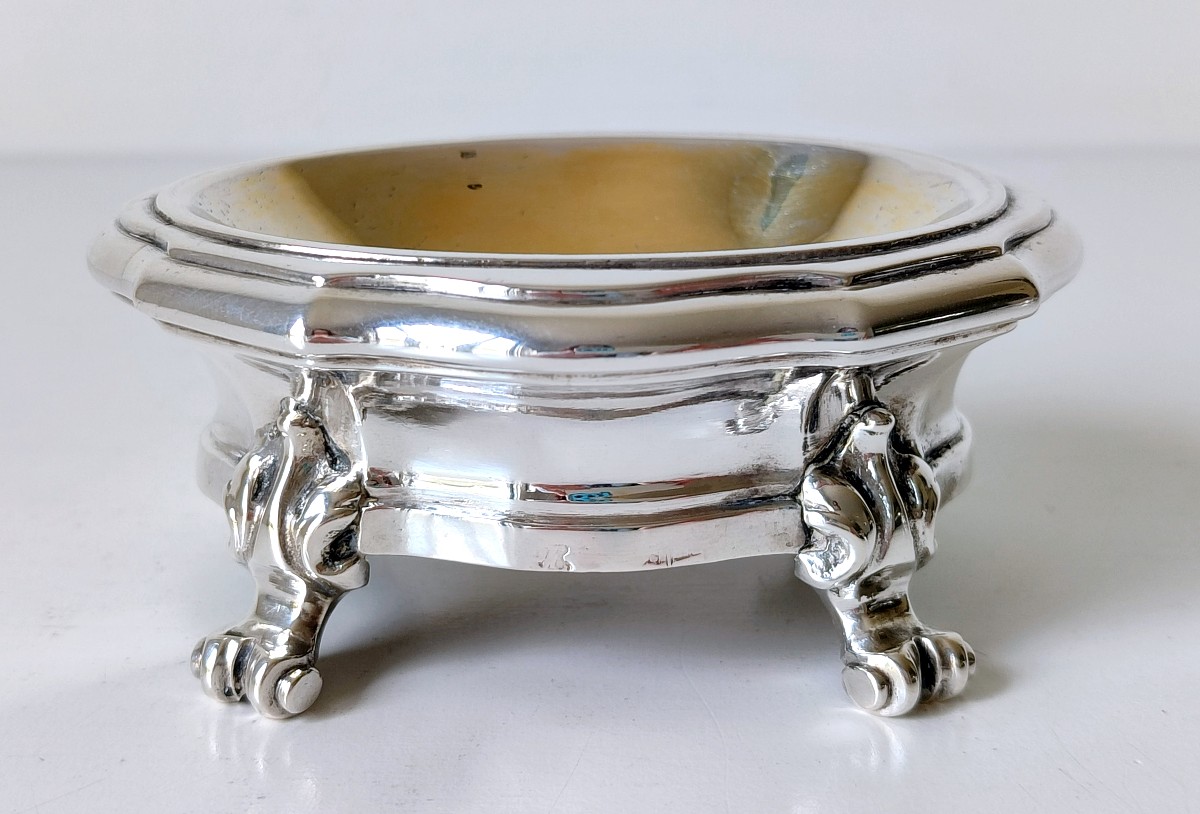 Quatre salières en argent massif Bruxelles 1734-1737 -photo-3