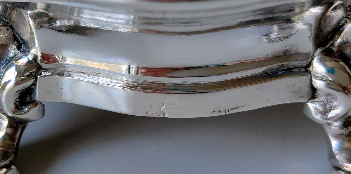 Quatre salières en argent massif Bruxelles 1734-1737 -photo-6