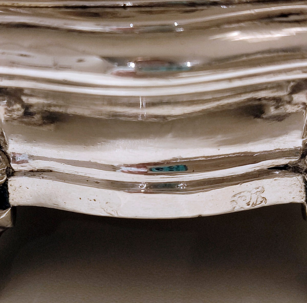 Quatre salières en argent massif Bruxelles 1734-1737 -photo-7