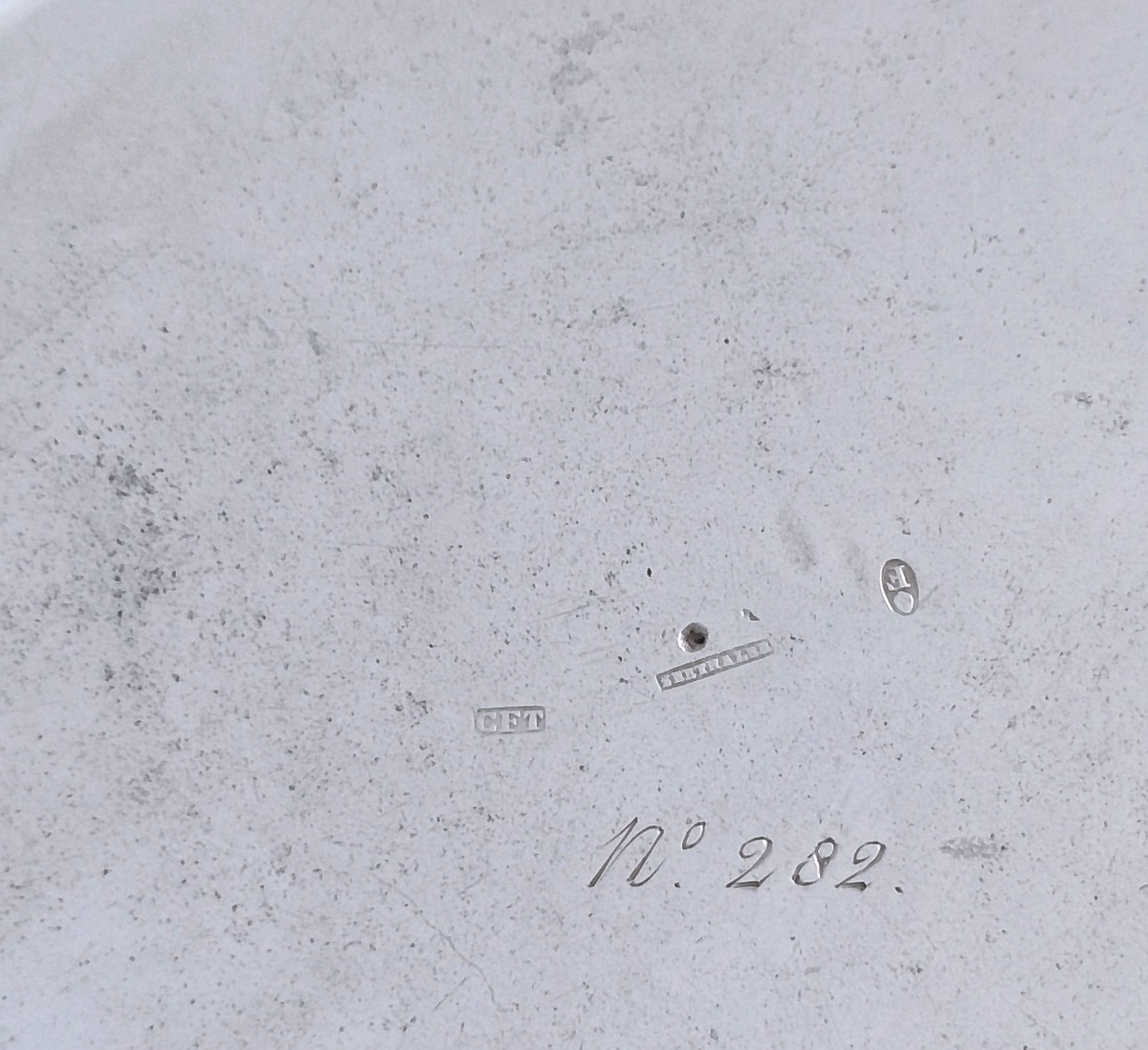 Six assiettes en argent massif avec les armoiries du Grand-Duché Mecklenbourg-Schwerin -photo-8