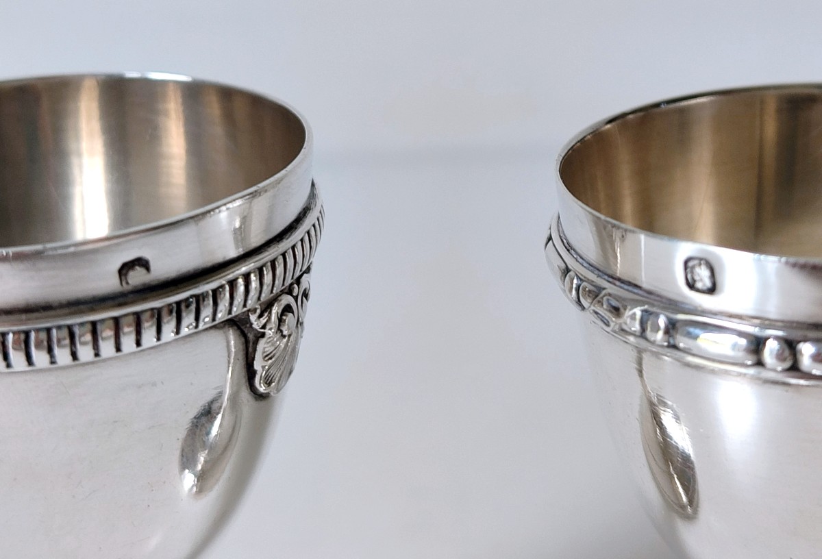 Six coquetiers en argent massif -photo-6