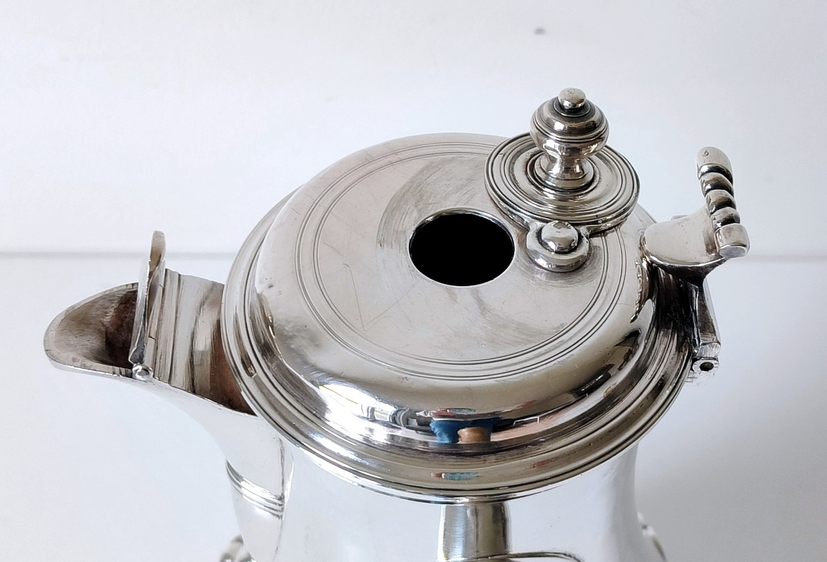 Solid Silver Chocolate Pot, Paris 1769-photo-6