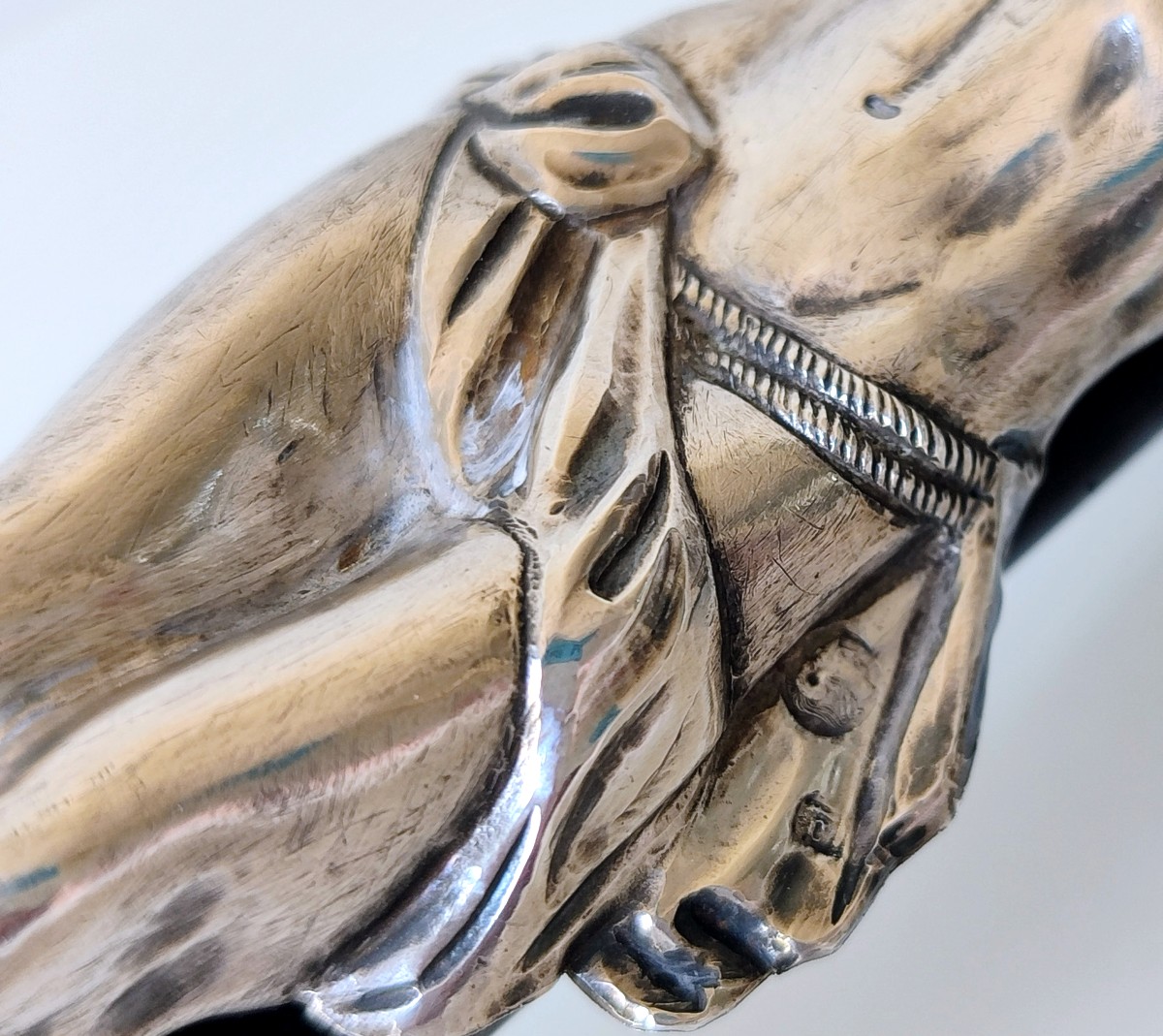 Crucifix In Solid Silver And Wood Ghent 1840-photo-5