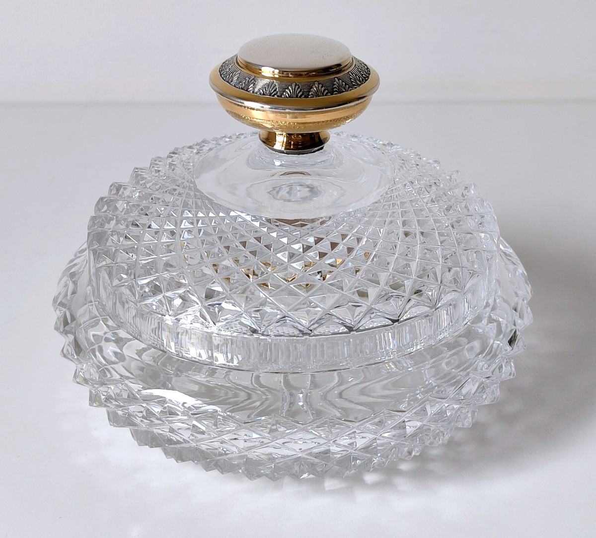 Candy Box In Crystal And Sterling Silver-photo-2