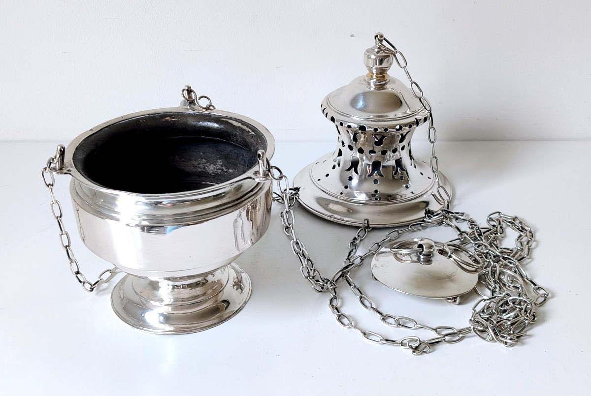 Encensoir en argent massif -photo-4