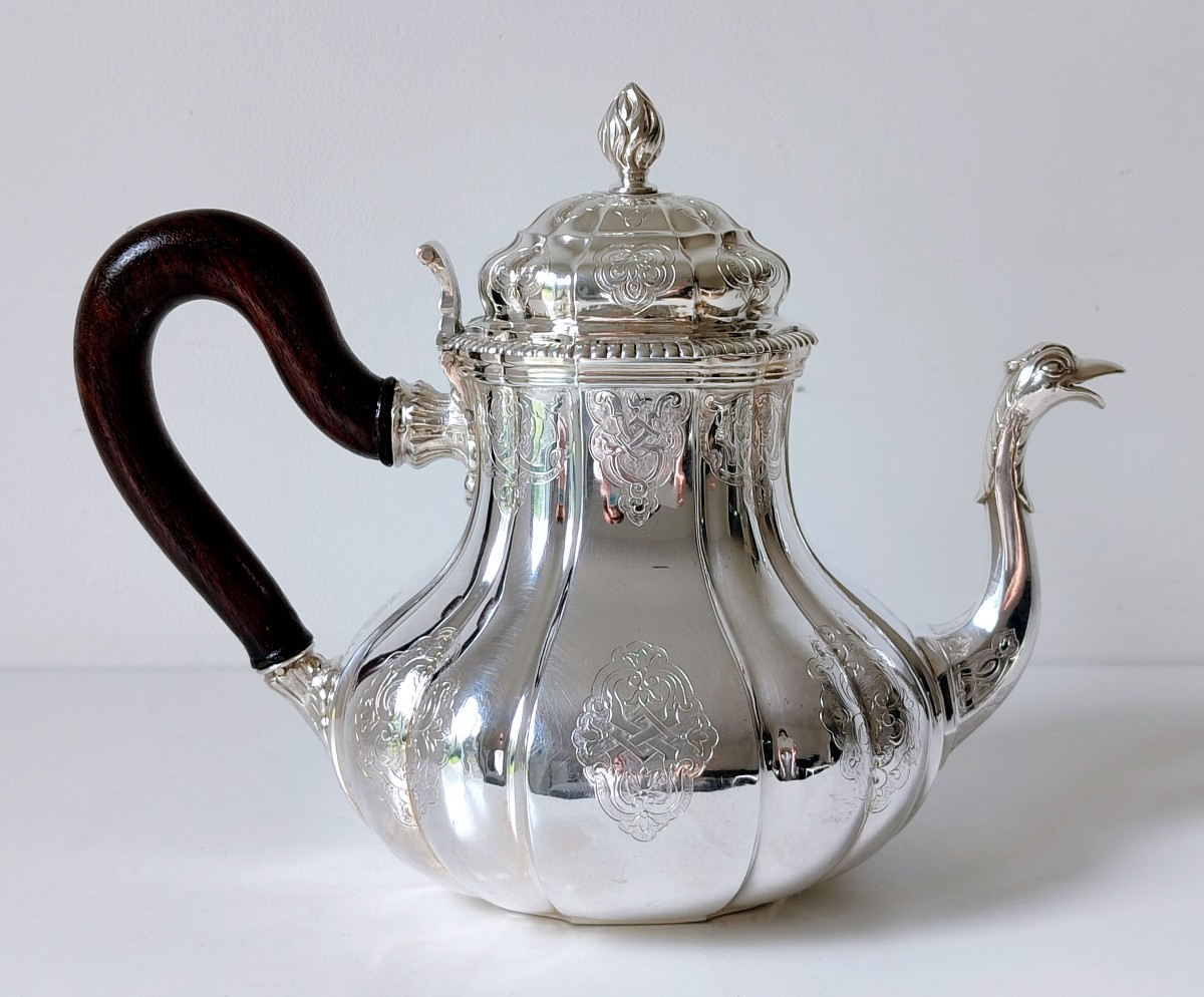 Théière en argent massif Bruxelles 1831-1868 -photo-2