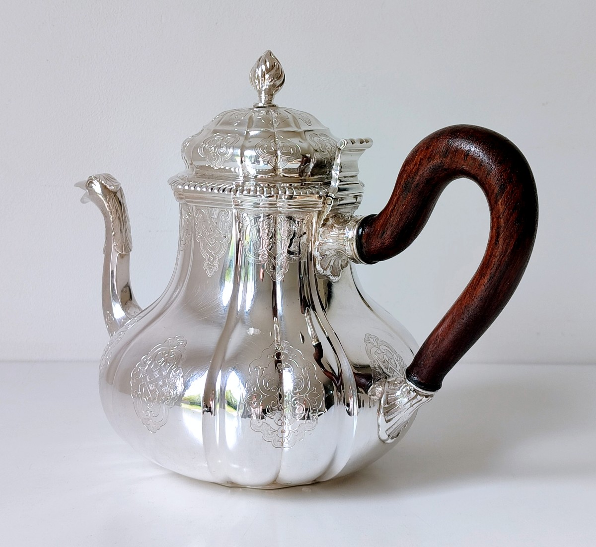 Théière en argent massif Bruxelles 1831-1868 -photo-4