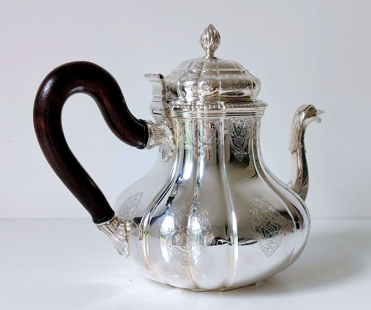 Théière en argent massif Bruxelles 1831-1868 -photo-1