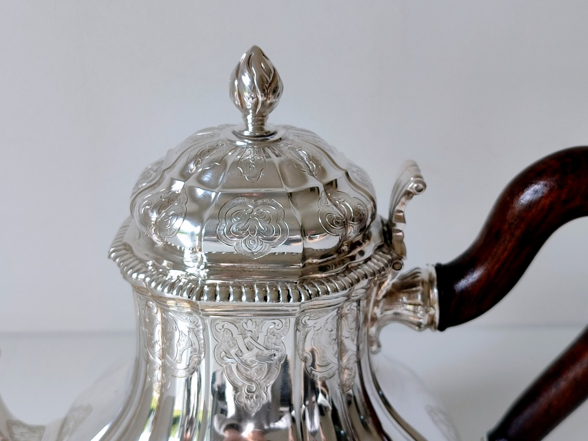 Théière en argent massif Bruxelles 1831-1868 -photo-4