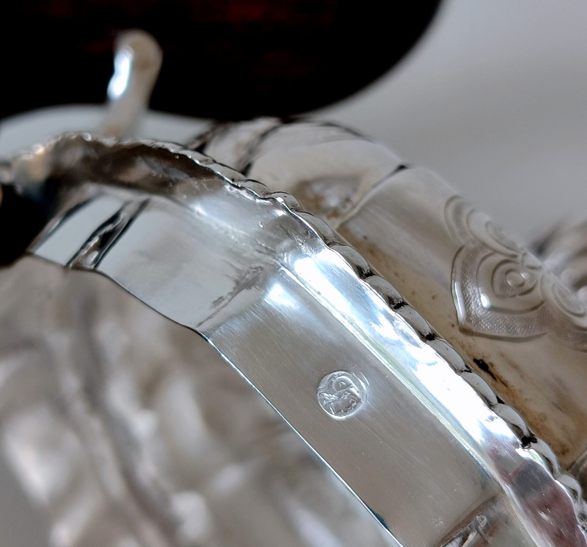 Théière en argent massif Bruxelles 1831-1868 -photo-6