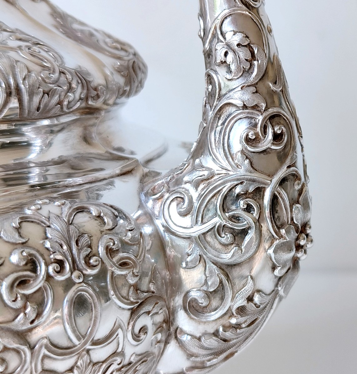 Théière en argent massif Bruxelles 1831-1868 Philippe Joseph Allard -photo-2