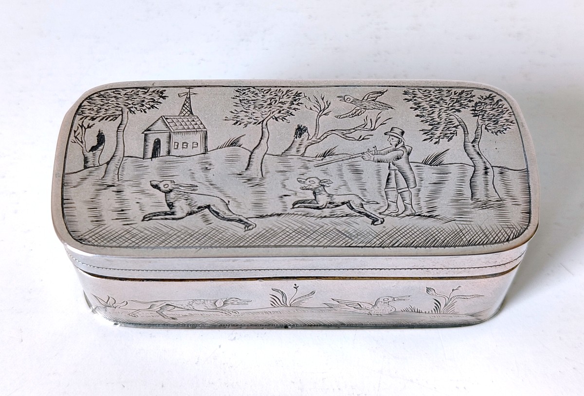 Solid Silver 18 Century Snuffbox -photo-3