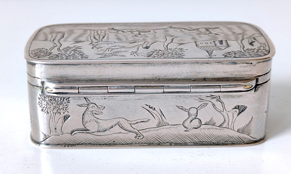 Solid Silver 18 Century Snuffbox -photo-4