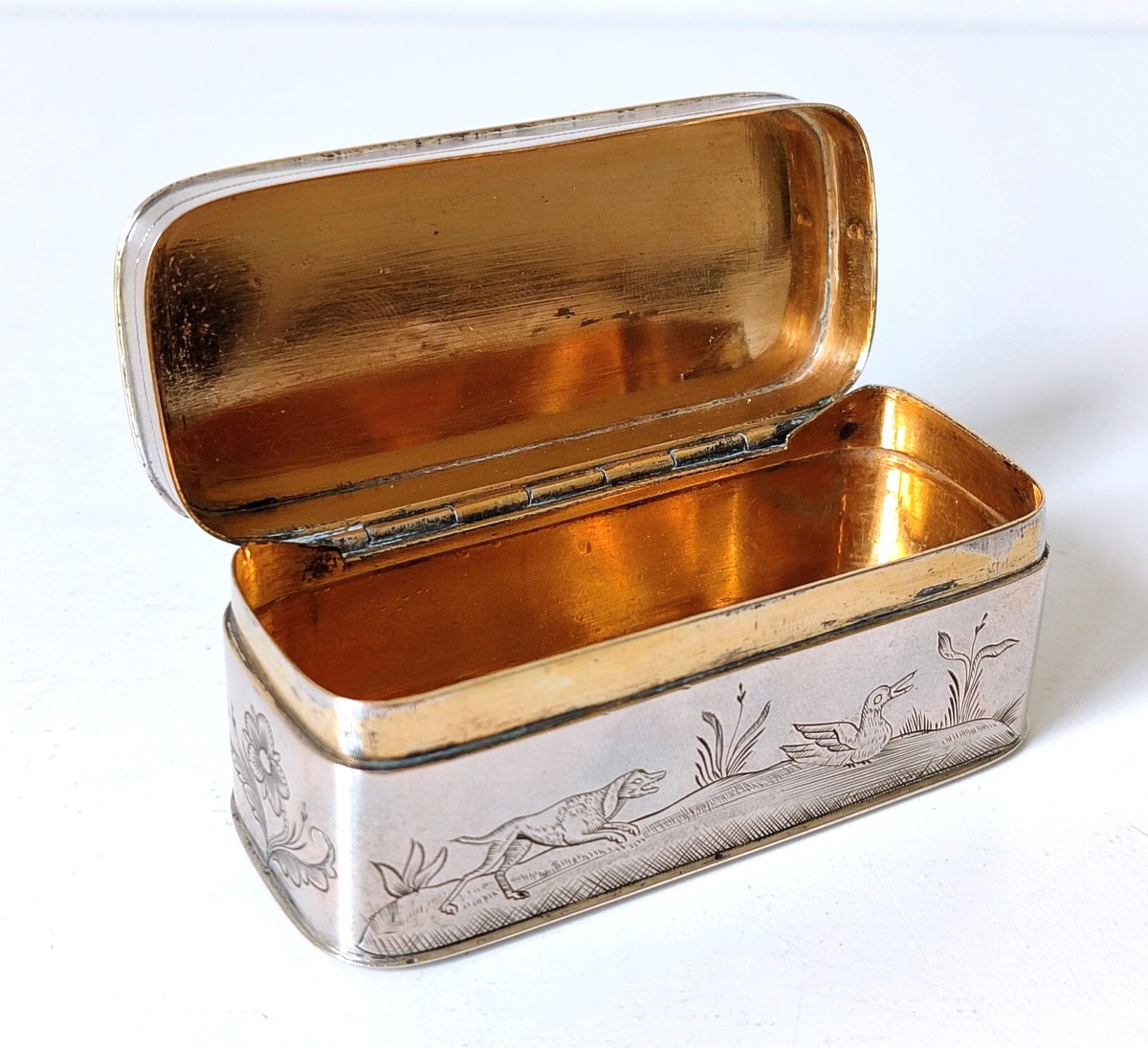 Solid Silver 18 Century Snuffbox -photo-5