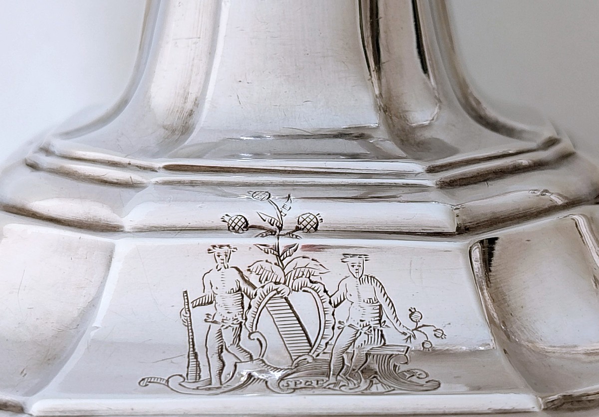 A Pair Of Silver Candlesticks Bruges 1774-photo-2