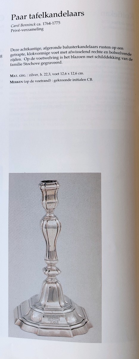 A Pair Of Silver Candlesticks Bruges 1774-photo-6