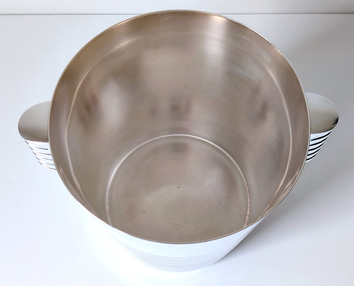 Christofle Champagne Bucket Model Ondulations Luc Lanel -photo-1
