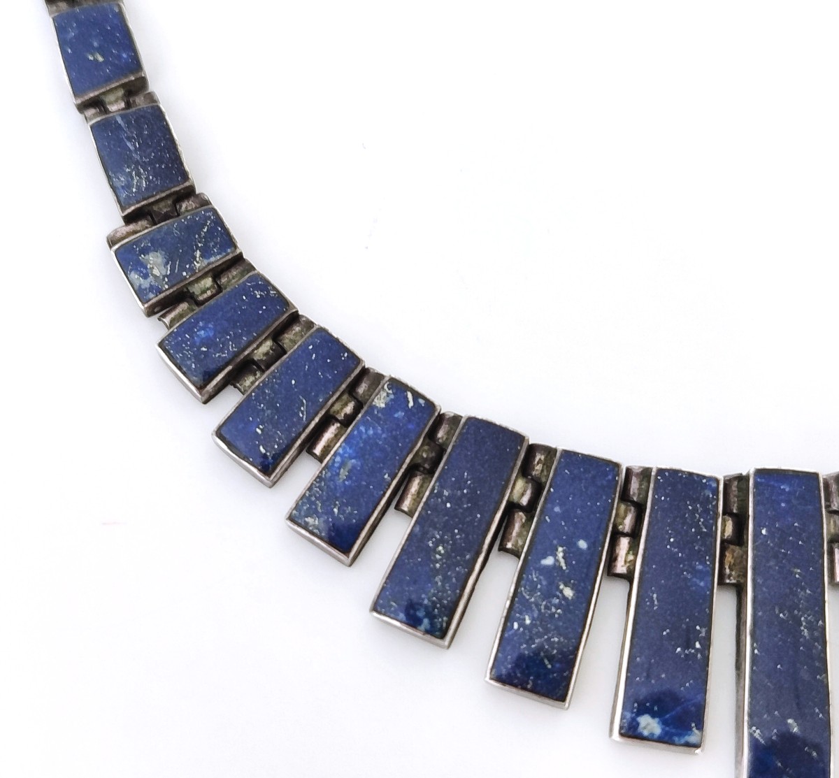 Necklace In Sterling Silver And Lapis Lazuli-photo-4