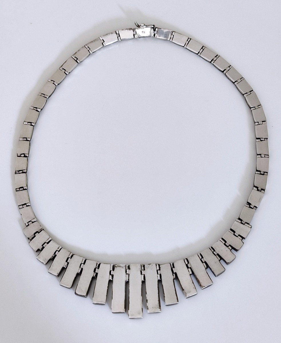 Necklace In Sterling Silver And Lapis Lazuli-photo-2
