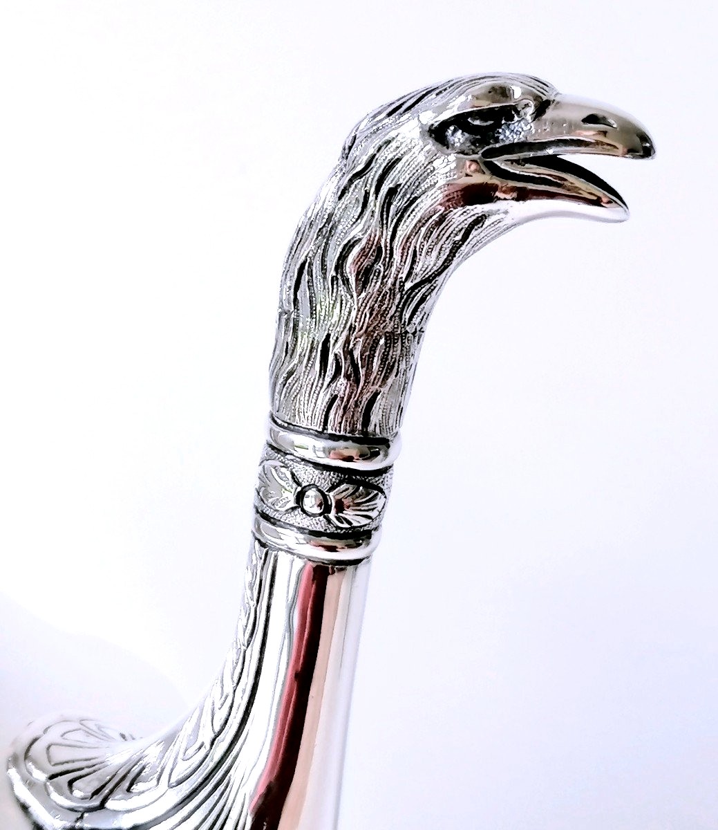 Cafetière de style empire en argent massif -photo-1