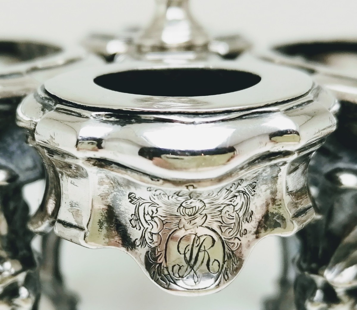 Solid Silver Oil Cruet Brussels 1748-1750-photo-1