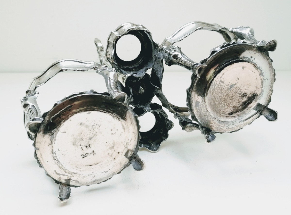 Solid Silver Oil Cruet Brussels 1748-1750-photo-2