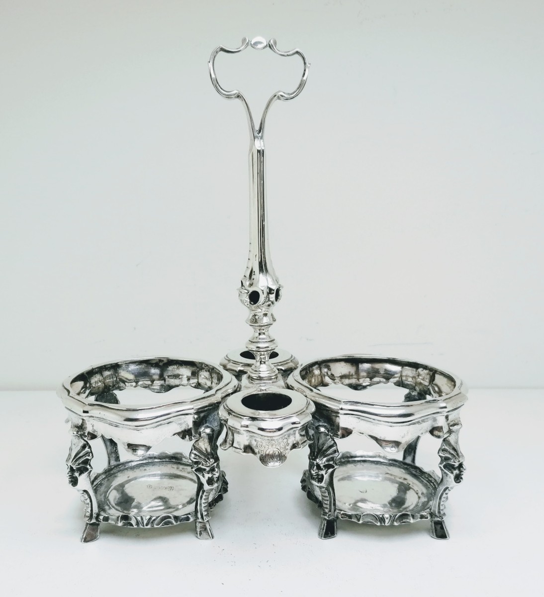Solid Silver Oil Cruet Brussels 1748-1750