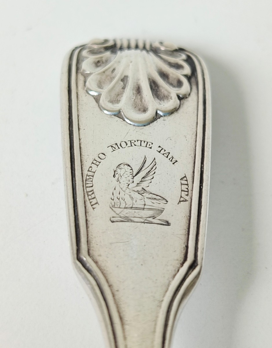 Four Solid Silver Mustard Shovels-photo-1