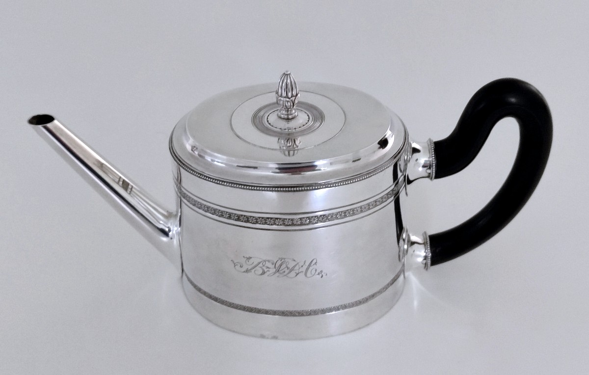 Empire Teapot In Sterling Silver-photo-2