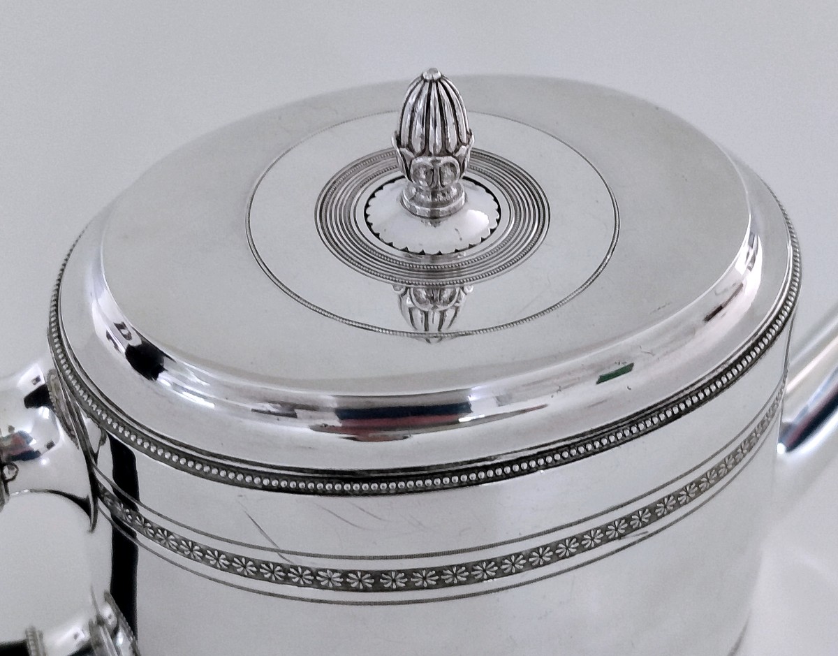 Empire Teapot In Sterling Silver-photo-2