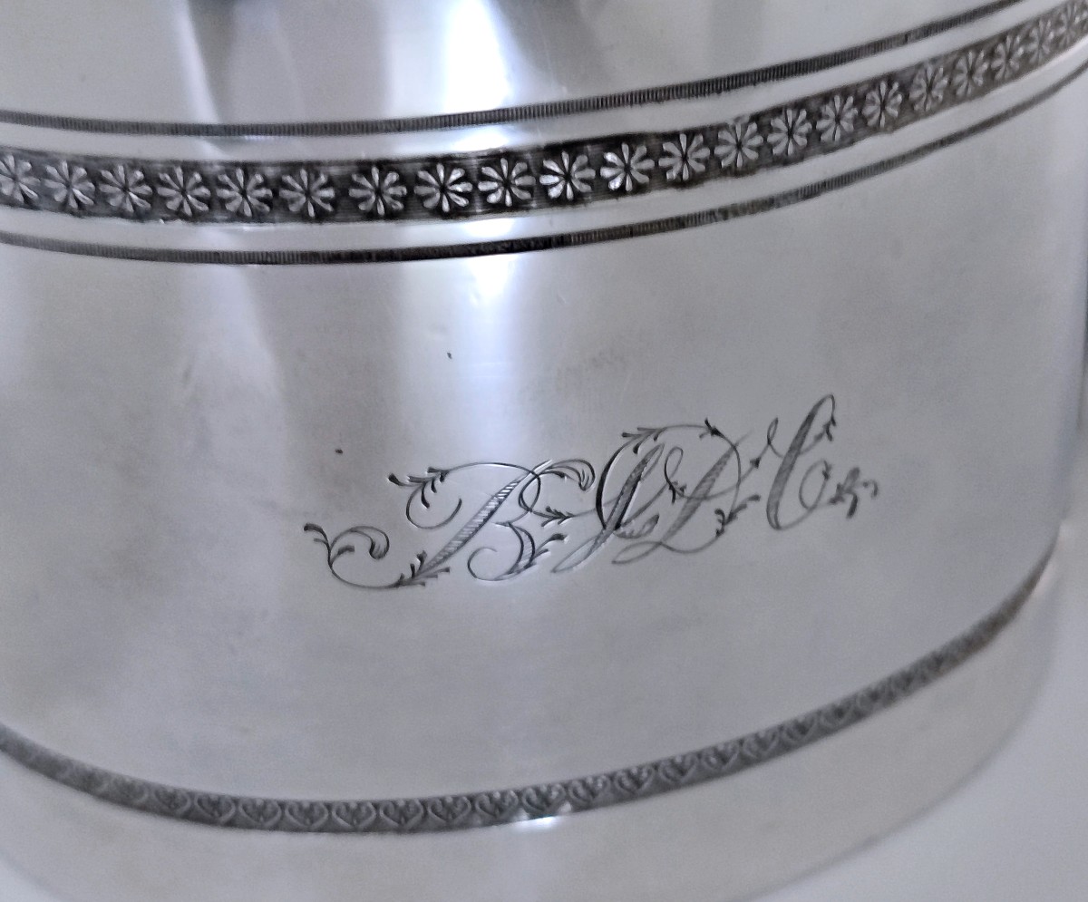Empire Teapot In Sterling Silver-photo-3