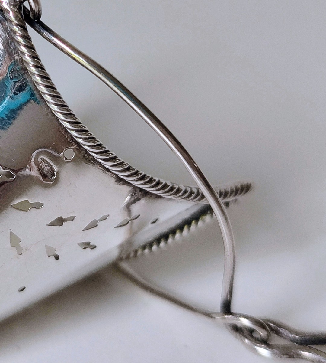 Four Empire Tea Strainers In Sterling Silver-photo-4