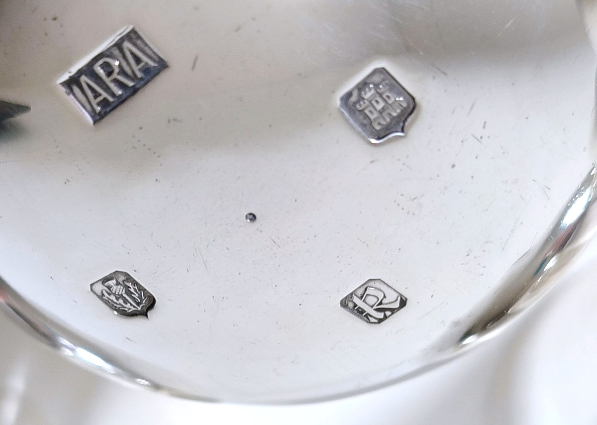 Six gobelets "tumbler cups" en argent massif Arthur Robert Angell -photo-2