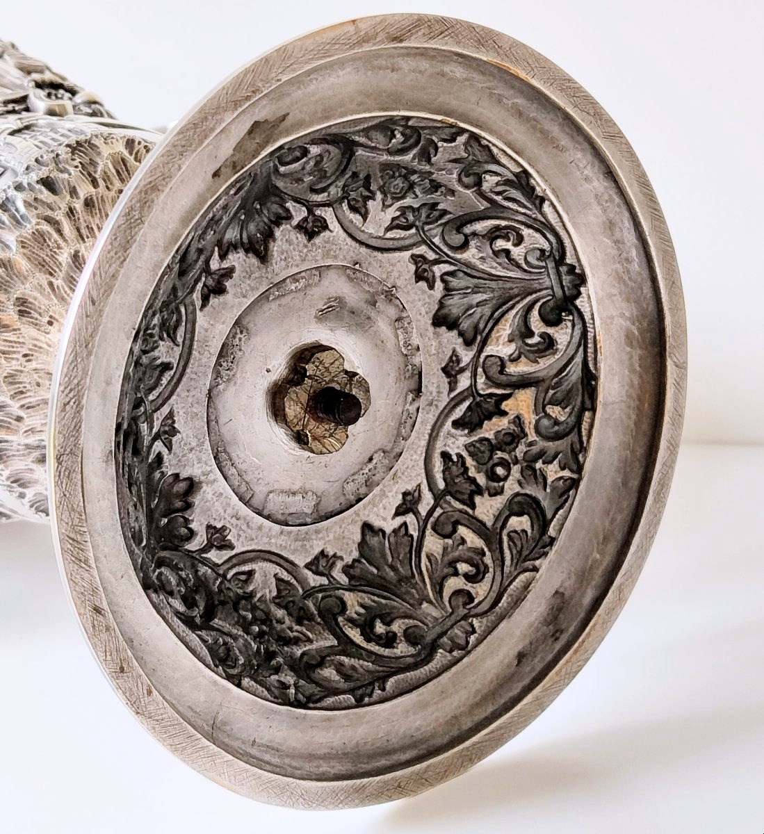 Large Commemorative Cup In Solid Silver By Jean-françois Dufour -photo-7