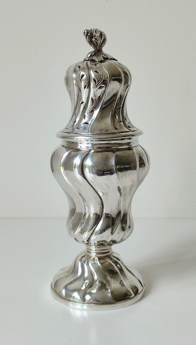 Solid Silver Sugar Shaker, Liège, 1776, Antoine-sébastien Houtain 