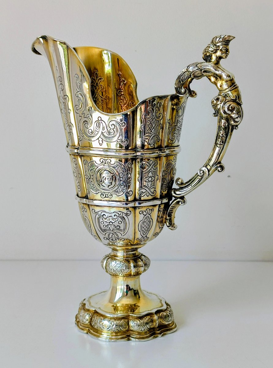 Water Pitcher With A Solid Silver Basin, Augsburg, 1725–1730, Johann Ignaz Saler -photo-1
