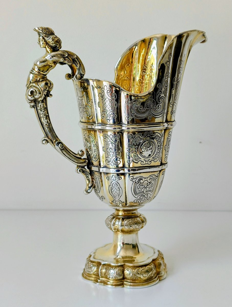 Water Pitcher With A Solid Silver Basin, Augsburg, 1725–1730, Johann Ignaz Saler -photo-3