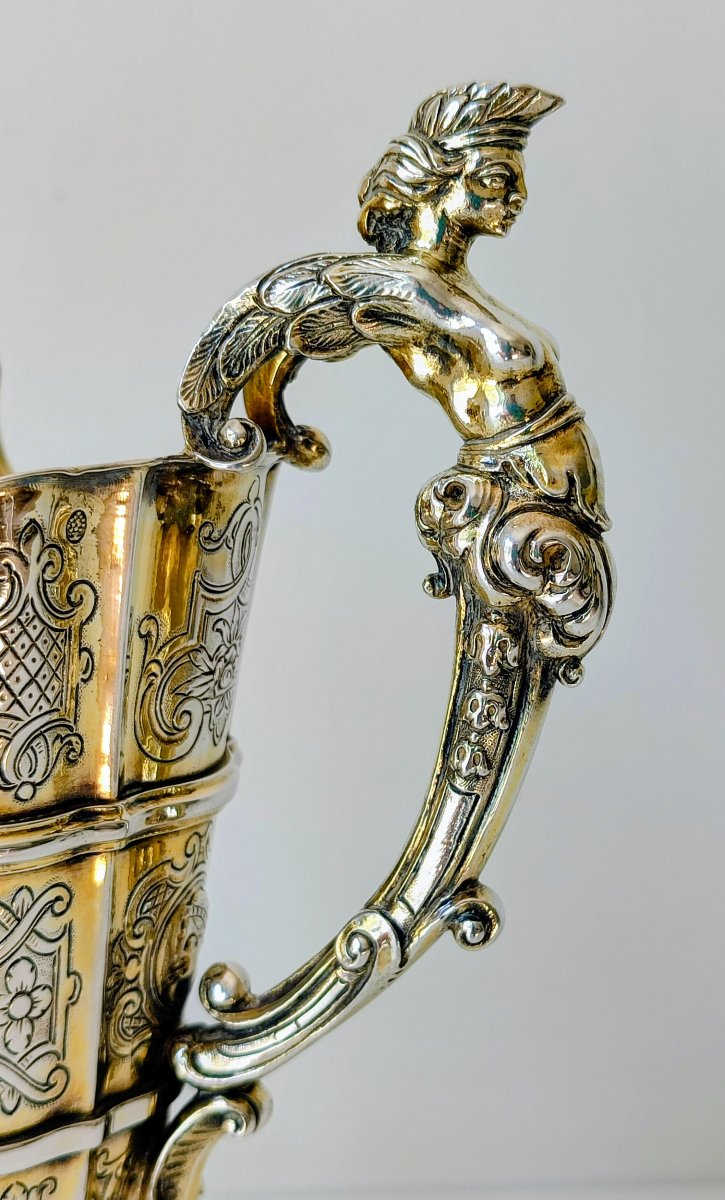 Water Pitcher With A Solid Silver Basin, Augsburg, 1725–1730, Johann Ignaz Saler -photo-5