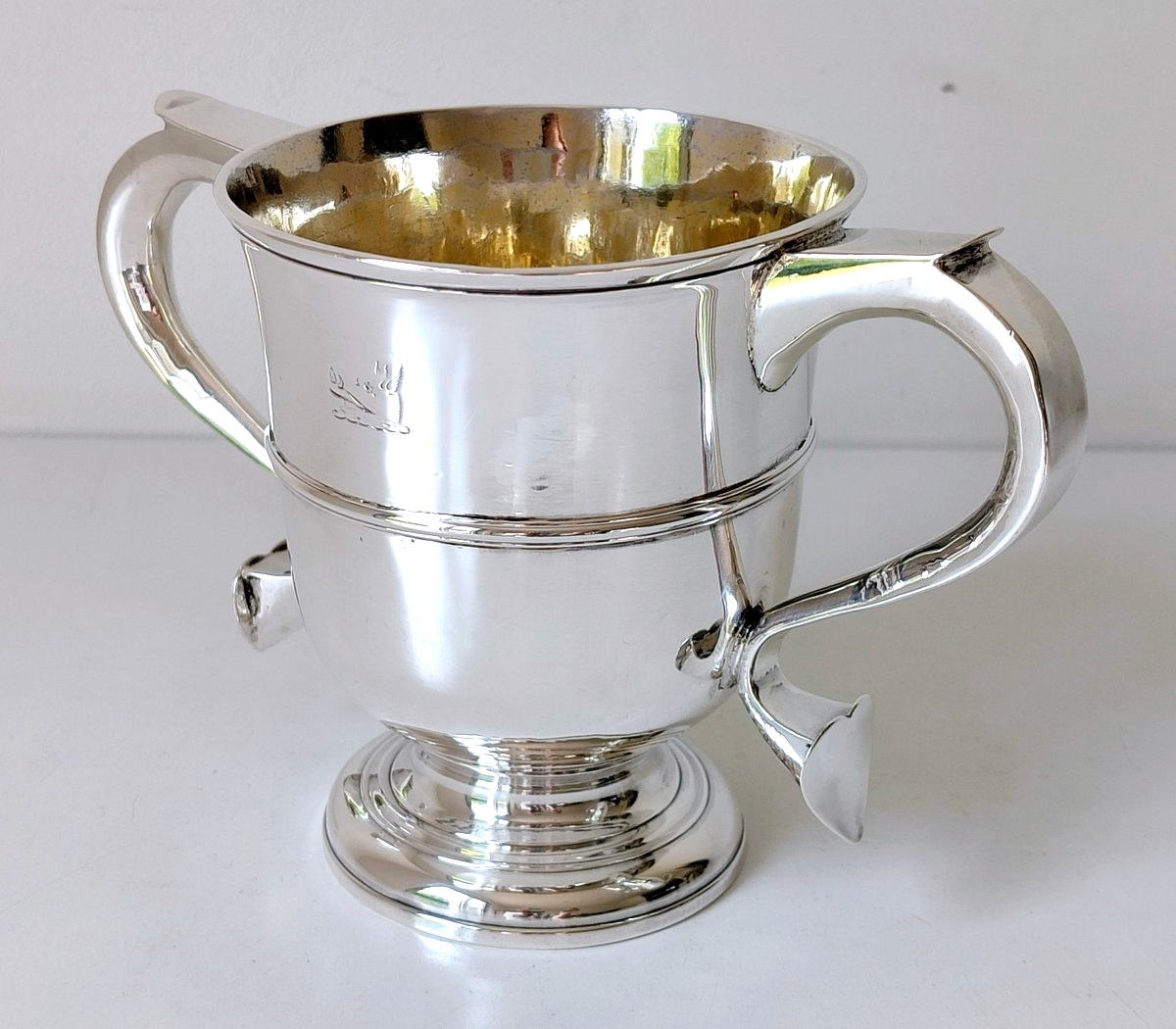 Sterling Silver Loving Cup, London, 1750-photo-4