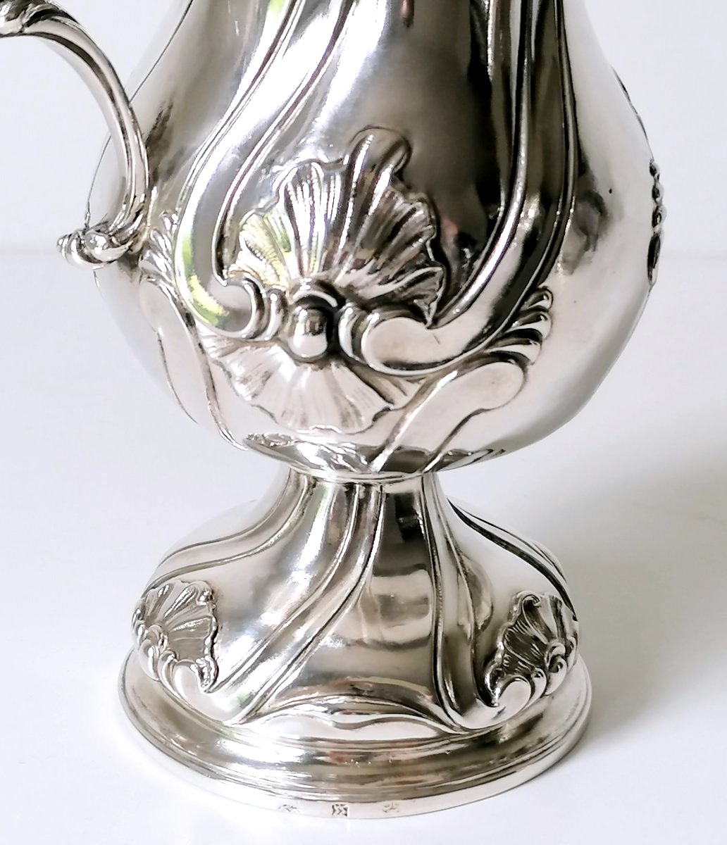 Solid Silver Salt Shaker And Mustard Pot, Antwerp, 1760-photo-3