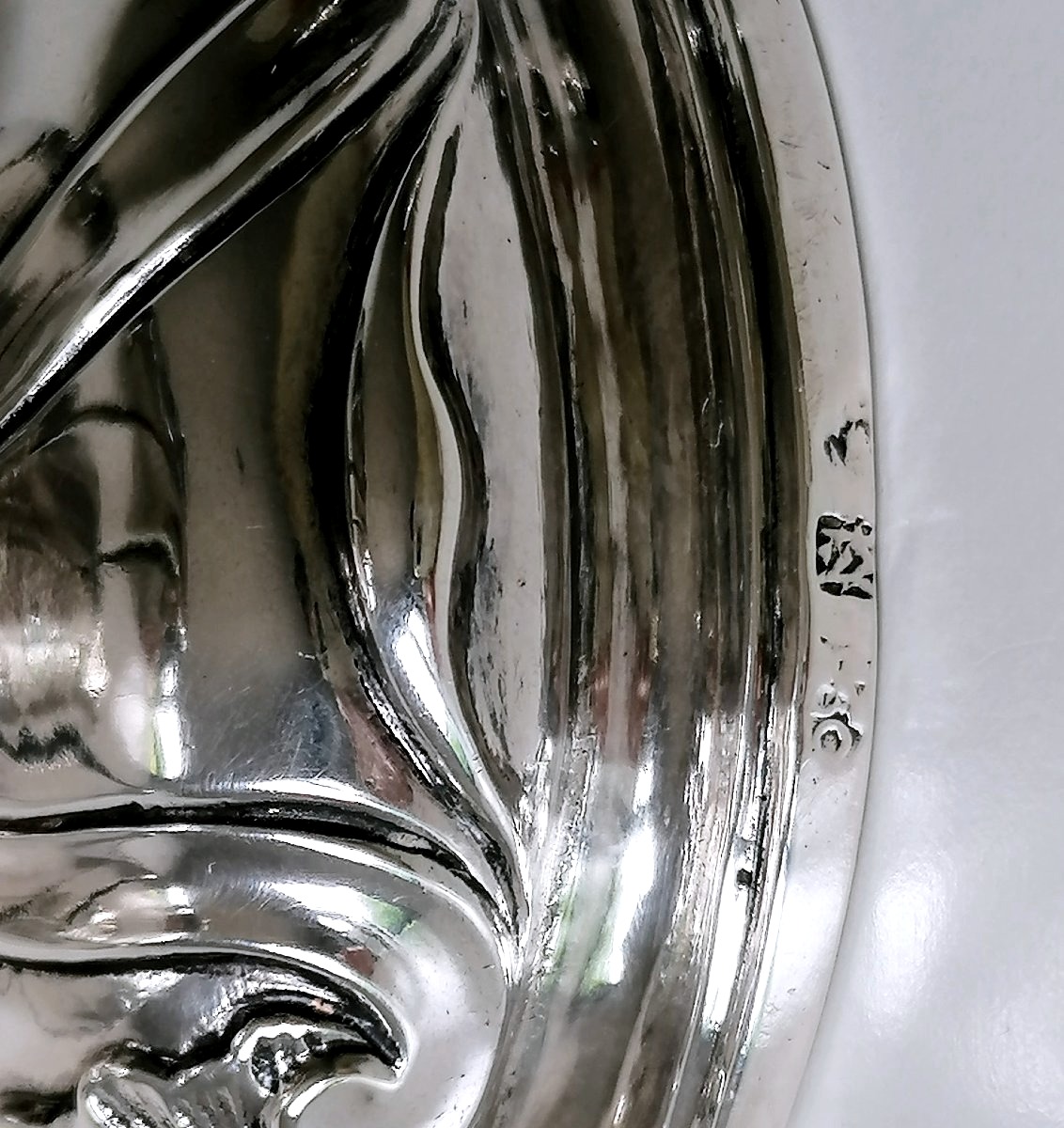 Solid Silver Salt Shaker And Mustard Pot, Antwerp, 1760-photo-5