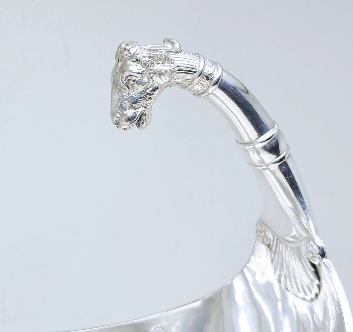 Empire Sauce Boat In Solid Silver Paris 1803-1809 -photo-2