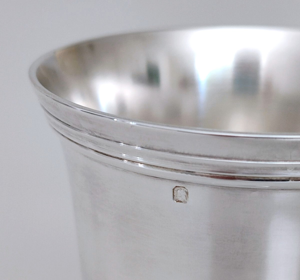 Timbale tulipe en argent massif Christofle -photo-3